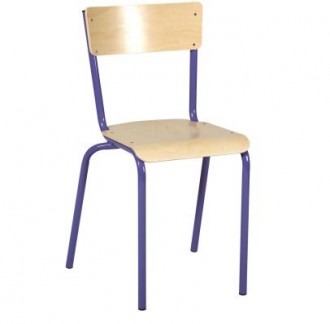 Chaise scolaire finition hêtre - Devis sur Techni-Contact.com - 1