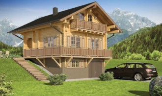 Chalet en bois contrecollé - Devis sur Techni-Contact.com - 1