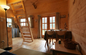 Chalet mezzanine classique en bois 