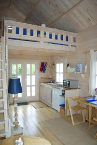 Chalet mezzanine classique en bois 