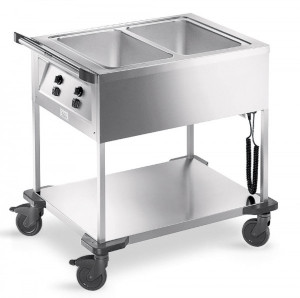 Chariot bain marie chaud 2 cuves - Devis sur Techni-Contact.com - 1