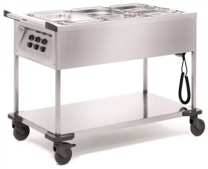 Chariot bain marie chaud 3 cuves - Devis sur Techni-Contact.com - 1