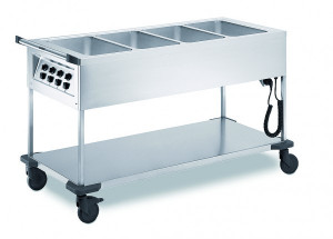 Chariot bain marie chaud 4 cuves - Devis sur Techni-Contact.com - 1