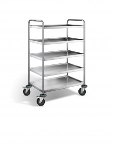 Chariot de service inox 5 plateaux - Devis sur Techni-Contact.com - 1