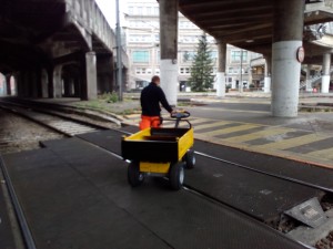 Chariot électrique avec plateau à ridelles 300kg - Devis sur Techni-Contact.com - 2