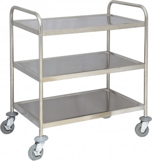 Chariot inox de service 3 plateaux - Devis sur Techni-Contact.com - 1