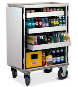 Chariot mini bar à porte rabattables - Devis sur Techni-Contact.com - 2