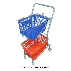 Chariot porte panier 50 kg - Devis sur Techni-Contact.com - 1