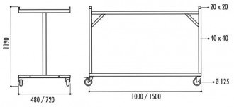 Chariot pour grilles d'exposition - Devis sur Techni-Contact.com - 4