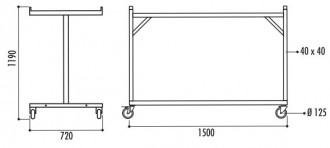 Chariot pour grilles d'exposition - Devis sur Techni-Contact.com - 5