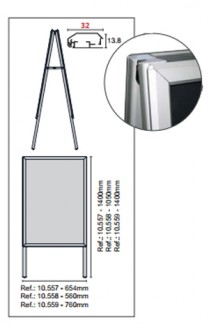 Chevalet support aluminium réglable - Devis sur Techni-Contact.com - 2