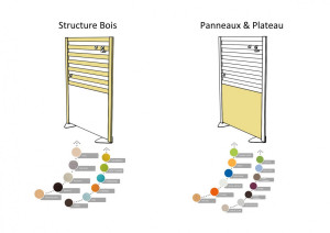 Claustra en bois pour cantine  - Devis sur Techni-Contact.com - 2