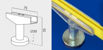 Clip magnétique pour cadre ABS - Devis sur Techni-Contact.com - 1