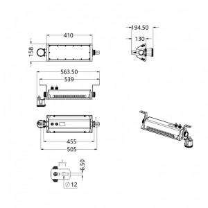 Cloche Linéaire LED 100W IP65 150lm/W - Devis sur Techni-Contact.com - 6