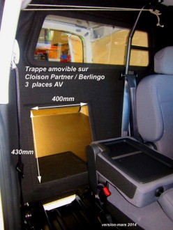 Cloison Berlingo et Partner avec trappe d'accès - Devis sur Techni-Contact.com - 3