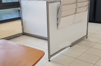 Cloison mi-hauteur en profilés aluminium - Devis sur Techni-Contact.com - 2