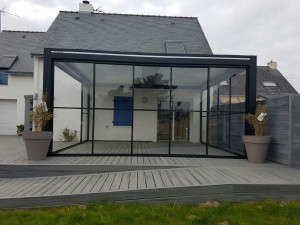 Cloison pour pergola préau et abri de terrasse - Devis sur Techni-Contact.com - 3