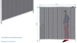 Clôture de chantier Ville de Paris BVP2 - Devis sur Techni-Contact.com - 3