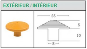 Clous podotactiles intérieurs et extérieurs - Devis sur Techni-Contact.com - 3