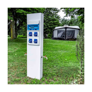 Borne de camping 4 prises   2 robinets - Devis sur Techni-Contact.com - 2