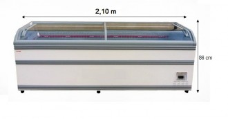 Congélateur coffre vitres coulissantes d'occasion - Devis sur Techni-Contact.com - 1