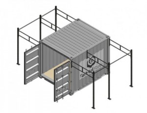 Container crossfit 2 Rigs pour entraînement extérieur - Devis sur Techni-Contact.com - 1