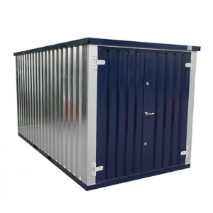 Conteneur Bleu Acier 5 x 2 À Double Porte Sur Le Grand Côté - Devis sur Techni-Contact.com - 2