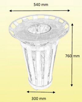 Corbeille acier extérieure - Devis sur Techni-Contact.com - 3