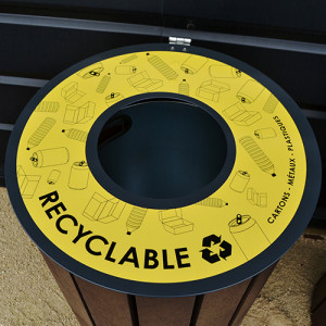 Corbeille plastique recyclé de ville - Devis sur Techni-Contact.com - 2