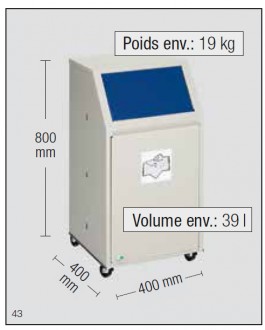 Corbeille conteneur tri sélectif - Devis sur Techni-Contact.com - 1