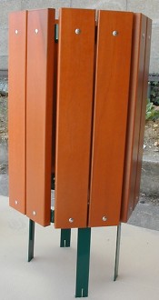 Corbeille de ville en bois 50L - Devis sur Techni-Contact.com - 2