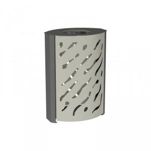 Corbeille en acier porte frontale 120 L - Devis sur Techni-Contact.com - 2