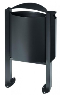 Corbeille sur pied avec cendrier 40L - Devis sur Techni-Contact.com - 7