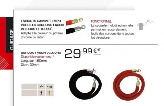 Cordon de guidage velours - Devis sur Techni-Contact.com - 1