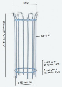 Corset protège arbres en acier - Devis sur Techni-Contact.com - 5