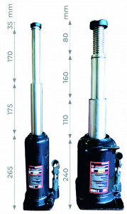 Cric bouteille double vérin - Devis sur Techni-Contact.com - 2