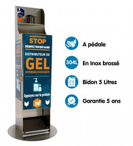 Distributeur de gel a pédale - Devis sur Techni-Contact.com - 1