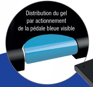 Distributeur de gel hydroalcoolique commande à pédale - Devis sur Techni-Contact.com - 2