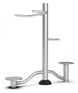 Double twister de fitness extérieur en acier inox - Devis sur Techni-Contact.com - 1