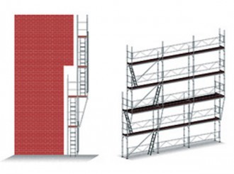 Echafaudage de façade déportée - Devis sur Techni-Contact.com - 1