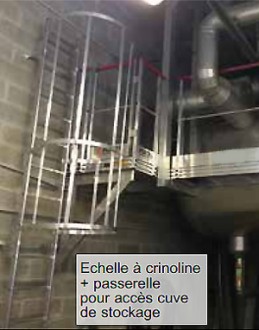 Echelle à crinoline sur cuve de stockage - Devis sur Techni-Contact.com - 1