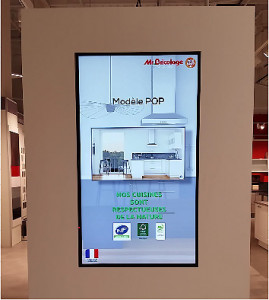 Ecran affichage dynamique LCD intégré 55" simple face