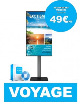 Écran pour agence de voyage