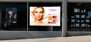 Ecran publicitaire vitrine - Devis sur Techni-Contact.com - 1