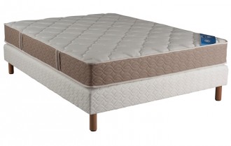 Ensemble Someo Matelas Chantilly Royal Sommier Villandry Pieds-140x190 - Devis sur Techni-Contact.com - 1