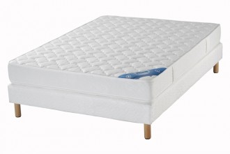 Ensemble Someo Matelas Richelieu Luxe Sommier Chinon Pieds-160x200 - Devis sur Techni-Contact.com - 1