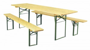 Ensemble table banc brasserie pliant - Devis sur Techni-Contact.com - 1