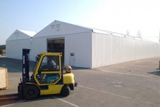 Entrepôt de stockage temporaire couvert