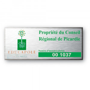 Etiquette en aluminium personnalisable - Devis sur Techni-Contact.com - 3