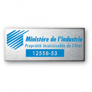 Etiquette en aluminium personnalisable - Devis sur Techni-Contact.com - 5